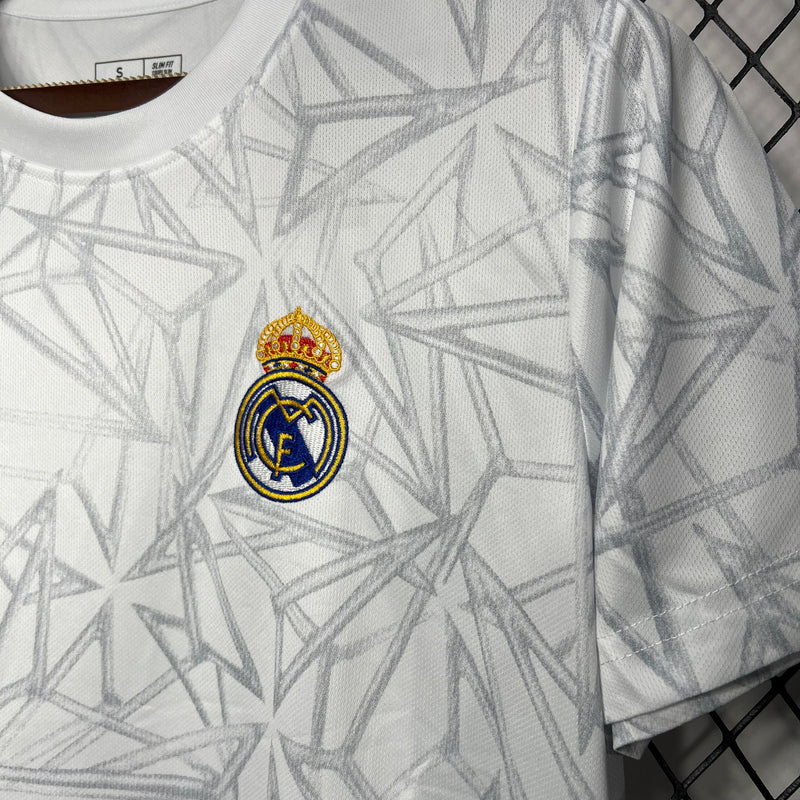 Camisa Real Madrid Pré Jogo 24/25 - Adidas Torcedor Masculina Lançamento