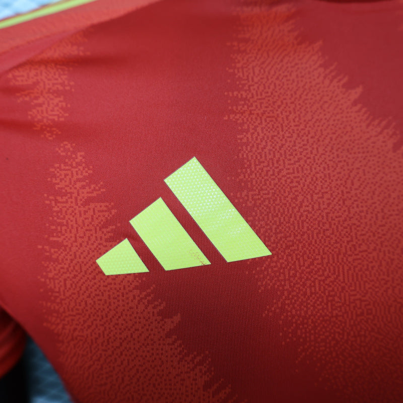 Camisa Espanha I 2024/25 Vermelha - Adidas - Masculino Jogador