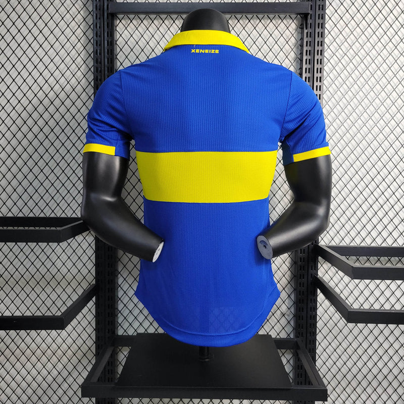 Camisa Boca Juniors I 23/24 - Azul e Amarela - Adidas - Masculino Jogador