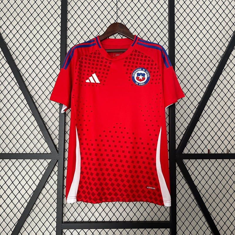 Camisa Chile Home 24/25 - Adidas Torcedor Masculina Lançamento