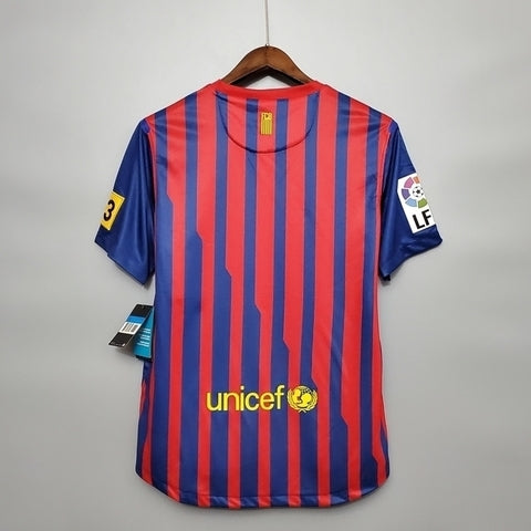 Camisa Barcelona Retrô 2011/2012 Azul e Grená - Nike