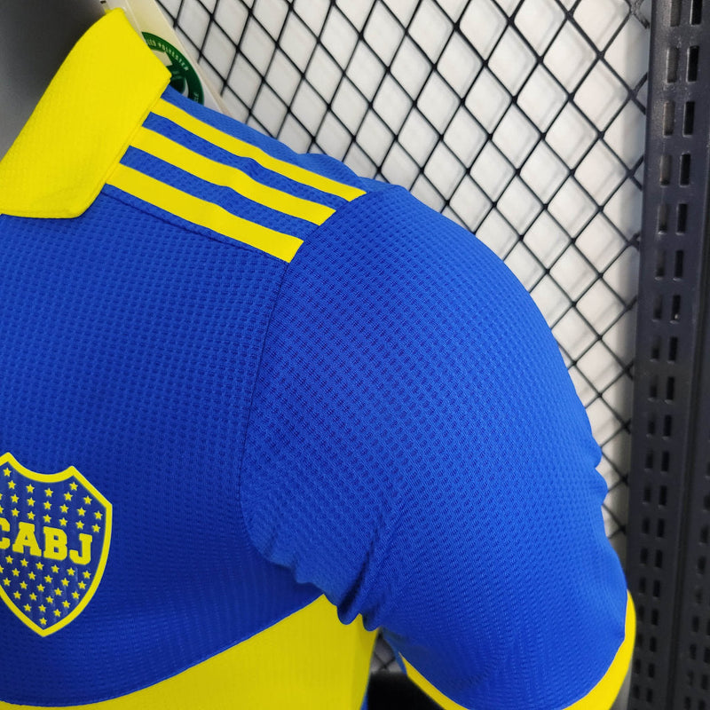 Camisa Boca Juniors I 23/24 - Azul e Amarela - Adidas - Masculino Jogador