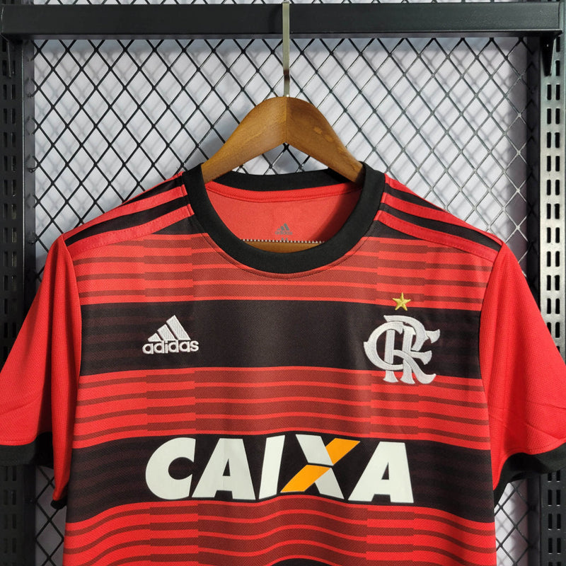 Camisa Flamengo Retrô 2018/2019 - Vermelha e Preta