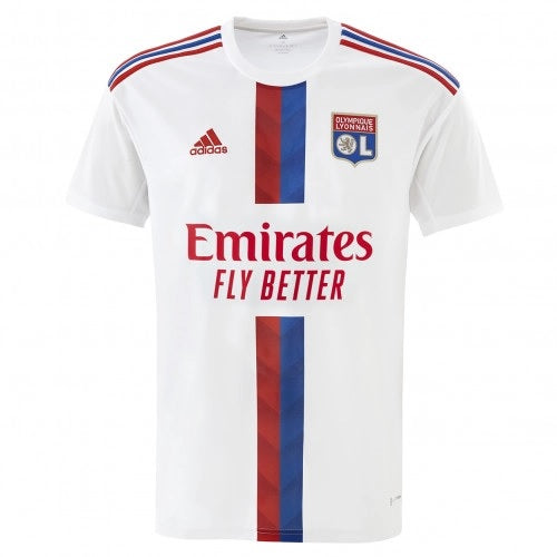 Camisa Olympique Lyon I 22/23 Adidas - Branco