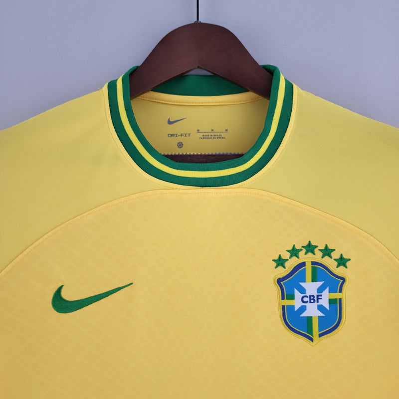 Camisa Seleção Brasil 2022 Nike - Amarela - Conceito Amarela