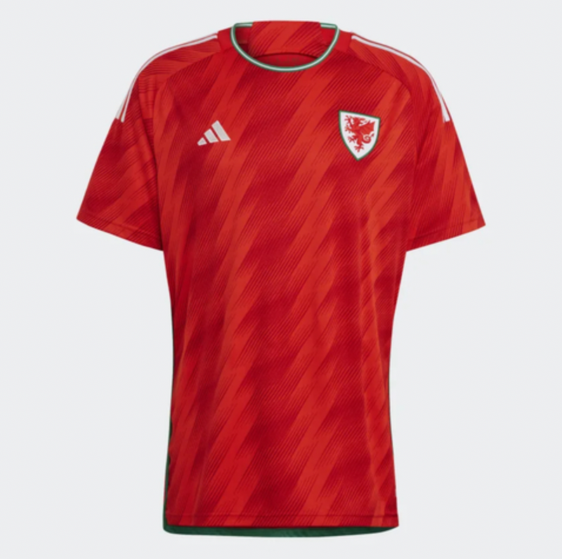 Camisa Seleção País de Gales I 22/23 Adidas - Vermelho