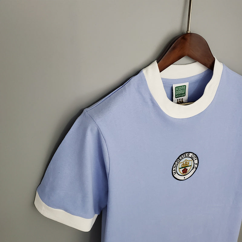 Camisa Manchester City Retrô 1972 Azul