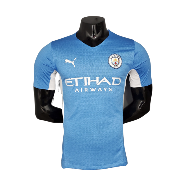 Camisa Manchester City I 21/22 - Azul - Puma - Masculino Jogador