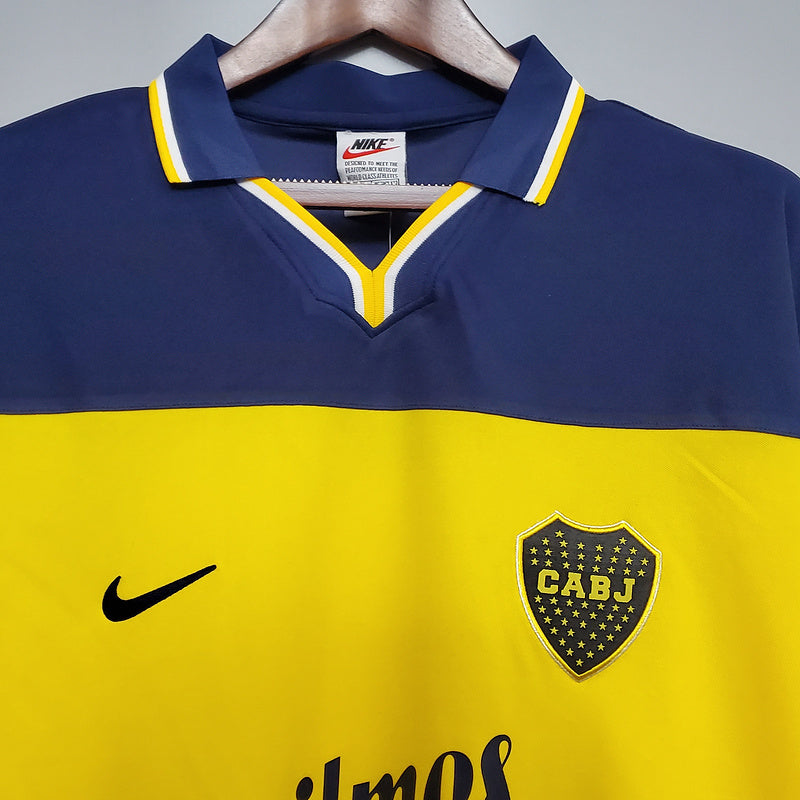 Camisa Boca Juniors Retrô 1999 Azul e Amarela - Nike