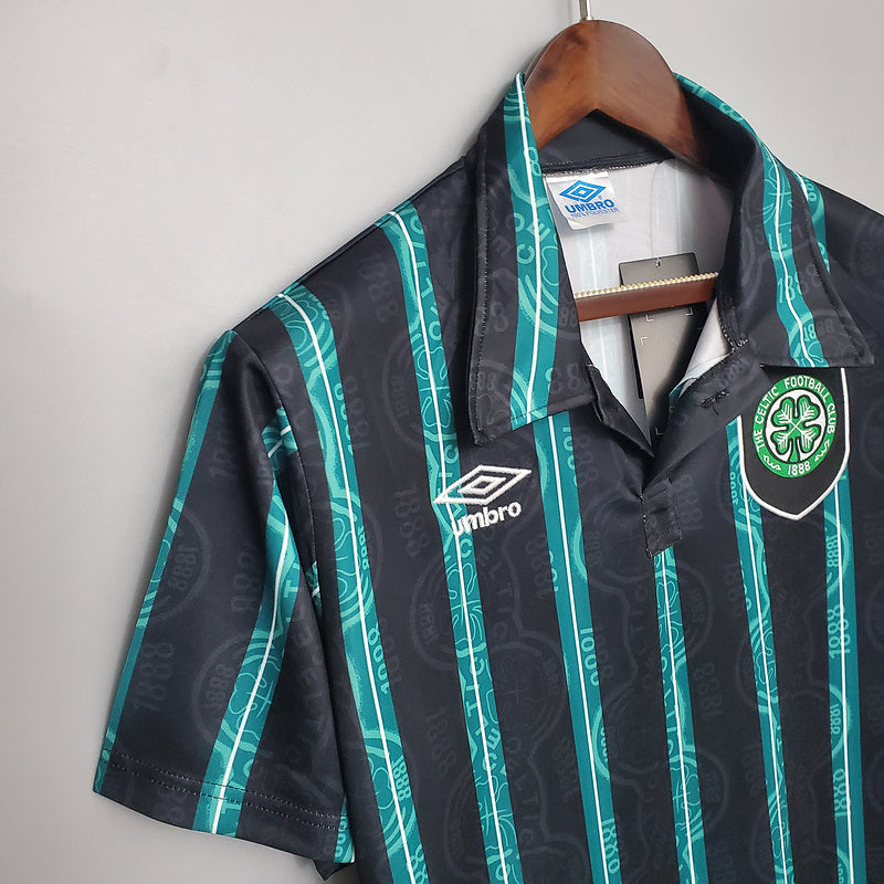 Camisa Celtic Retrô 1992/1993 Preta e Verde - Umbro