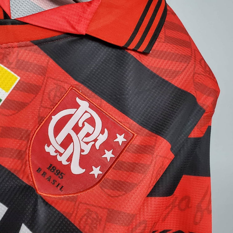 Camisa Flamengo Retrô 1995 Vermelha e Preta - Umbro