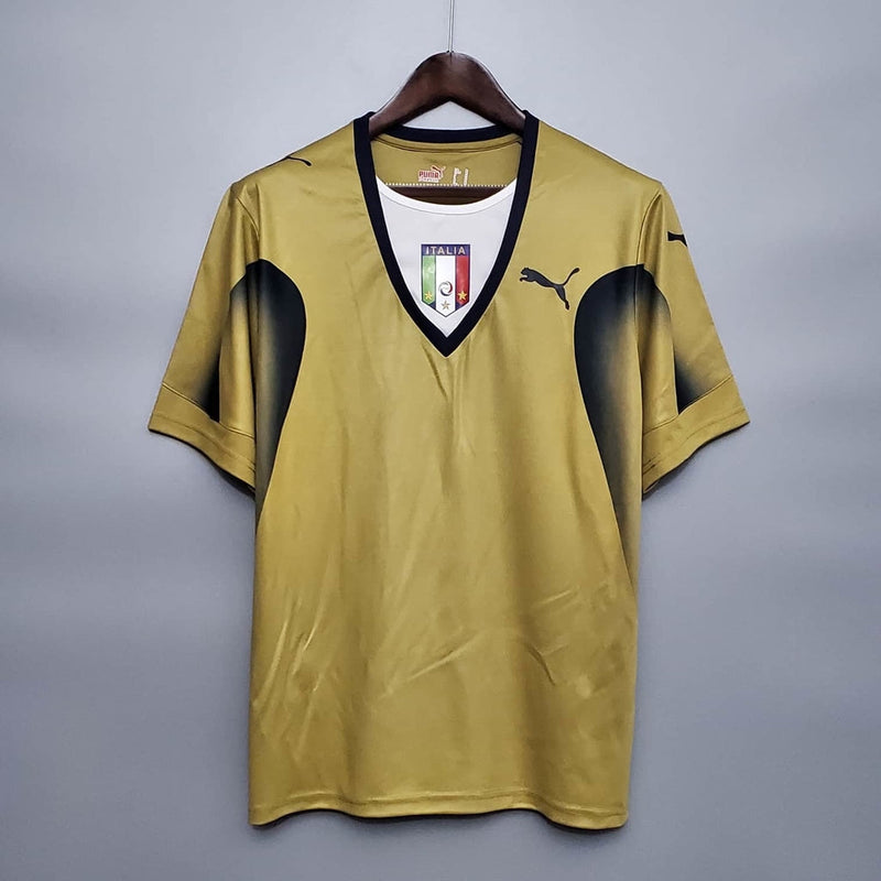 Camisa Itália Retrô 2006 Dourada - Puma