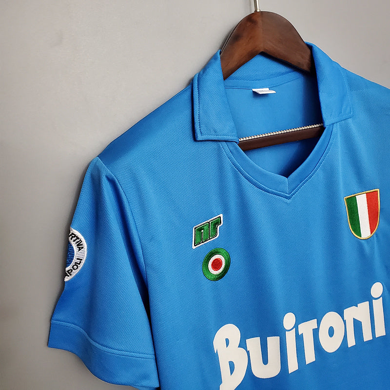 Camisa Napoli Retrô 1987/1988 Azul