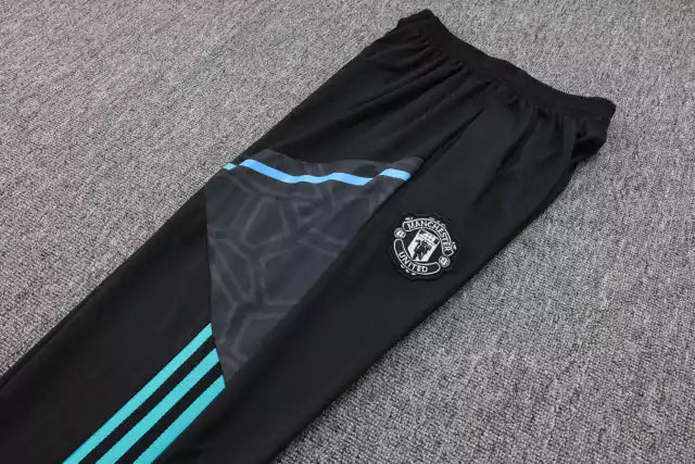 Conjunto Manchester United 23/24 Branco e Azul - Adidas - Com Ziper