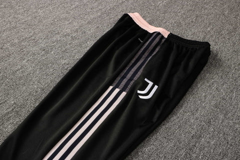 Conjunto Juventus 21/22 Rosa e Preto - Adidas - Com Ziper