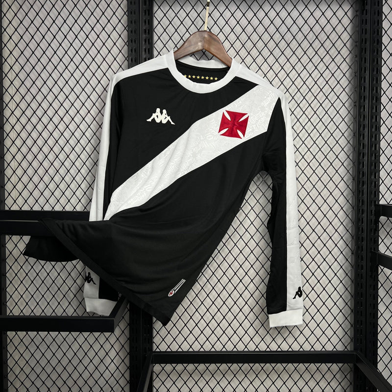 Camisa Manga Longa Vasco I 24/25 - Kappa - Preto